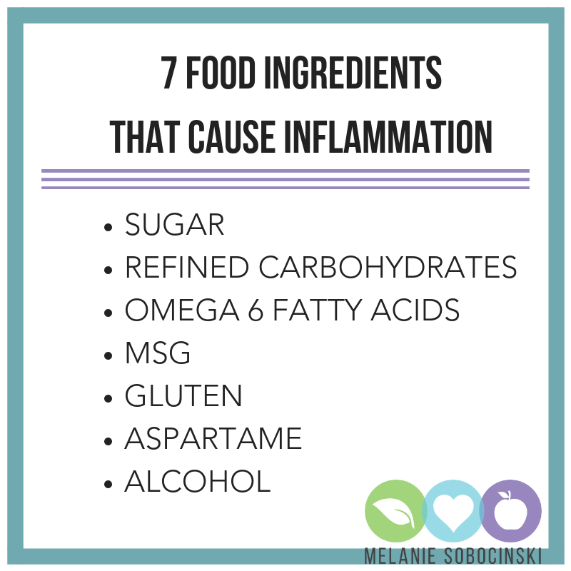 Foods that cause inflammation