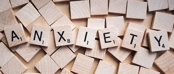 hand over head; anxiety