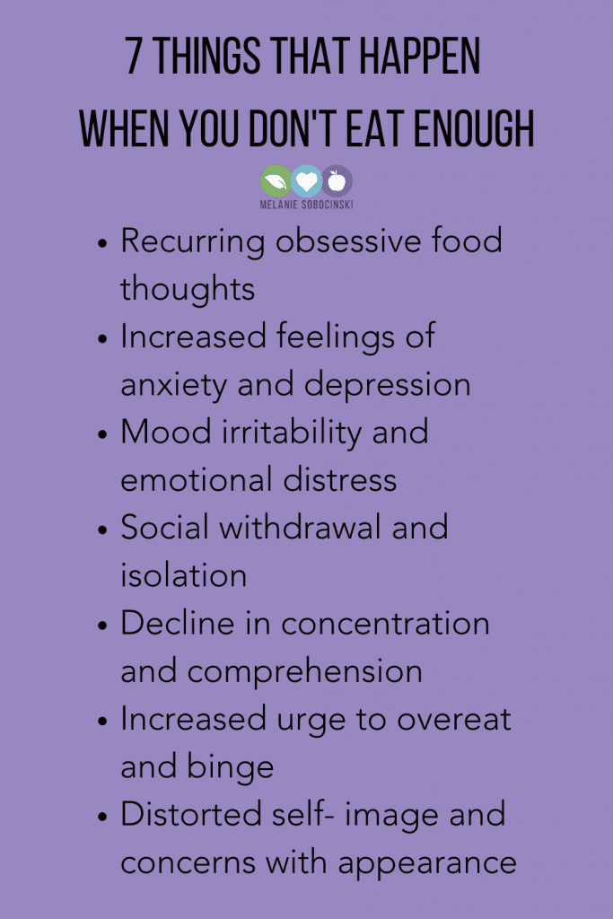 7 Changes That Happen When You Don&rsquo;t Eat Enough - Melanie Sobocinski